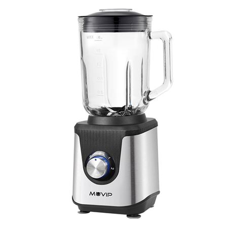 BATIDORA INOXIDABLE VASO CRISTAL 1800W 1.8 LITROS MUVIP - MV0652