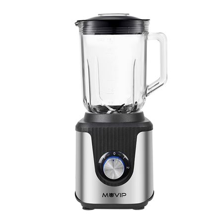 BATIDORA INOXIDABLE VASO CRISTAL 1800W 1.8 LITROS MUVIP - MV0652-1