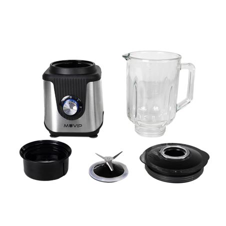 BATIDORA INOXIDABLE VASO CRISTAL 1800W 1.8 LITROS MUVIP - MV0652-7