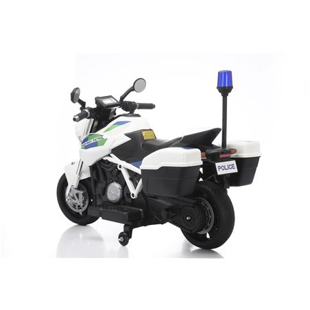 MOTO DE POLICIA INFANTIL A BATERIA CON RUEDINES - 33013-3