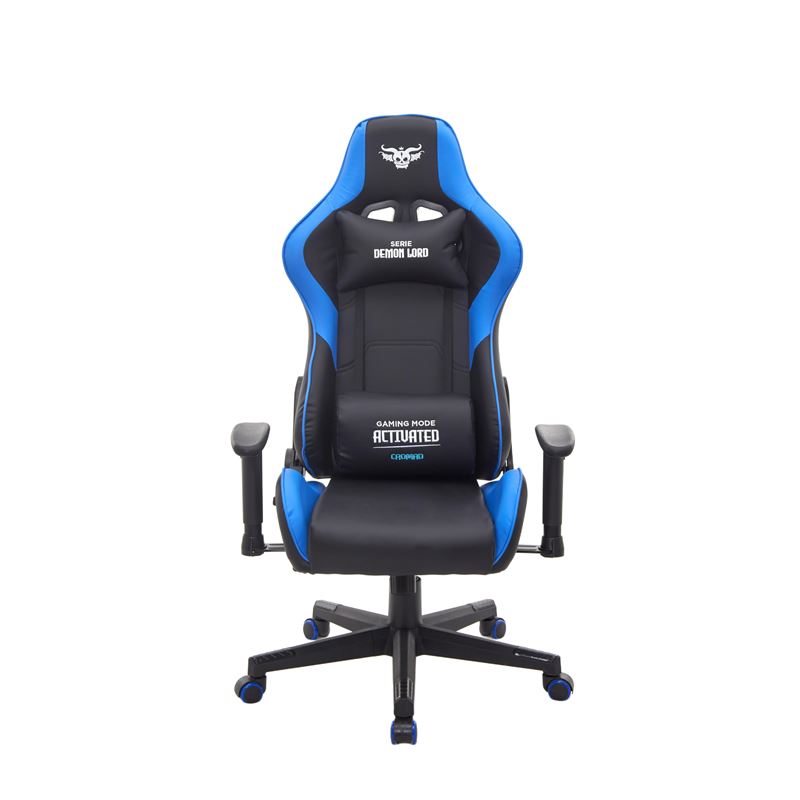 SILLA GAMING SERIE DEMON LORD AZUL CROMAD - CR1236