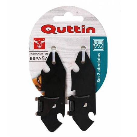 PACK 2 ABRELATAS 8CM PAVONADOS QUTTIN - QT-2531440018