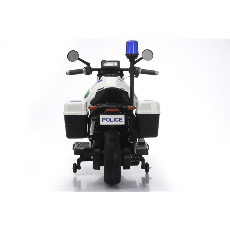 MOTO DE POLICIA INFANTIL A BATERIA CON RUEDINES - 33013-4