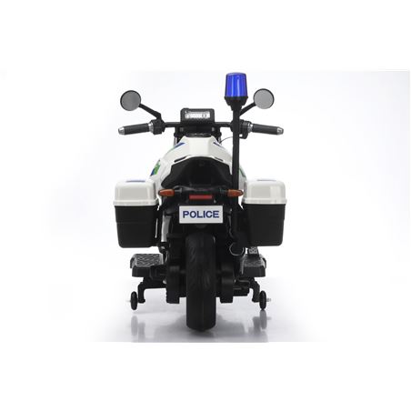 MOTO DE POLICIA INFANTIL A BATERIA CON RUEDINES - 33013-4