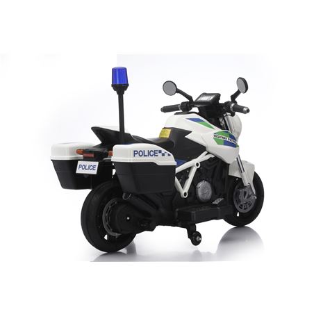 MOTO DE POLICIA INFANTIL A BATERIA CON RUEDINES - 33013-5
