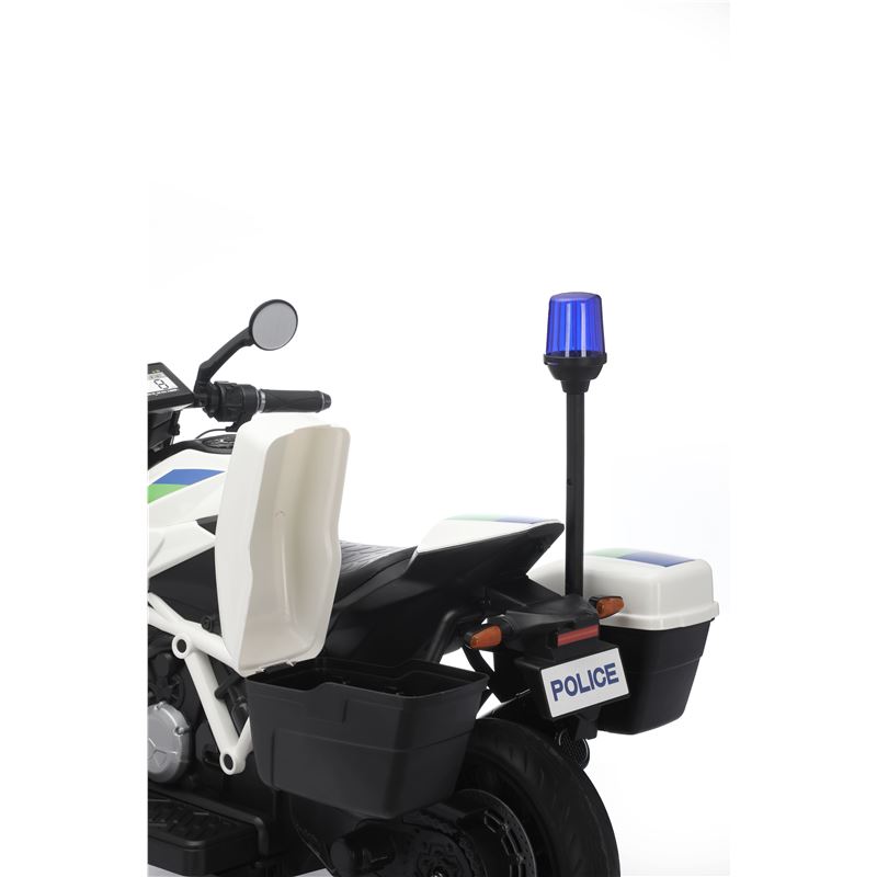 MOTO DE POLICIA INFANTIL A BATERIA CON RUEDINES - 33013-9