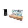 ESTACION METEOROLOGICA CON RELOJ DESPERTADOR MADERA/BLANCO THOMSON - CT600