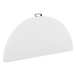 REACONDICIONADA MESA DE RESINA REDONDA PLEGABLE 160X74CM 4.5CM SUNGARDEN - SG0159 2