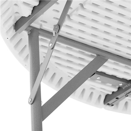 REACONDICIONADA MESA DE RESINA REDONDA PLEGABLE 160X74CM 4.5CM SUNGARDEN - SG0159-5
