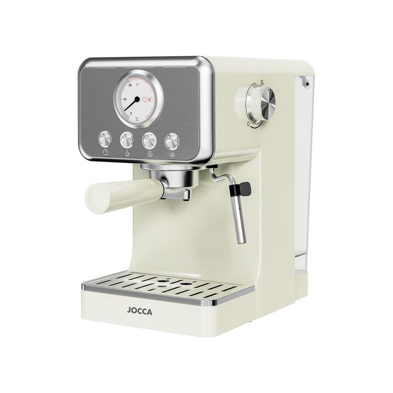 CAFETERA ESPRESSO RETRO 15BARES 1.7 LITROS CREMA JOCCA - 2709