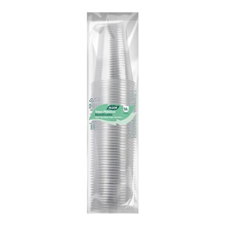 SET 50 VASOS TRANSPARENTE 200CC ALGON - BA01054376517-1