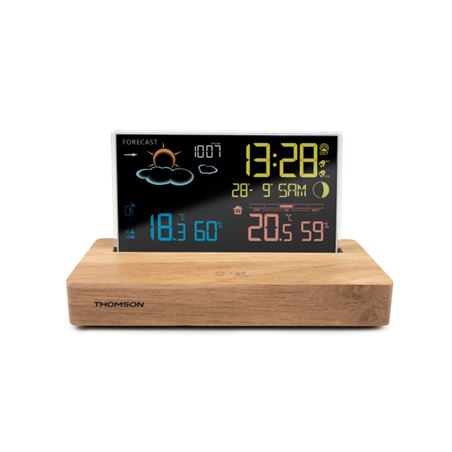 ESTACION METEOROLOGICA CON RELOJ DESPERTADOR CT610 THOMSOM - CT610
