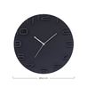 RELOJ DE PARED MODERNO 3D NEGRO 34.5CM - 81053