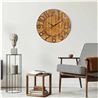 RELOJ DE PARED VINTAGE MADERA OSCURA 80CM - 81035-1