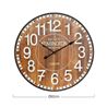 RELOJ DE PARED VINTAGE MADERA OSCURA 60CM - 81037