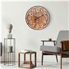RELOJ DE PARED VINTAGE MADERA OSCURA 60CM - 81037-1