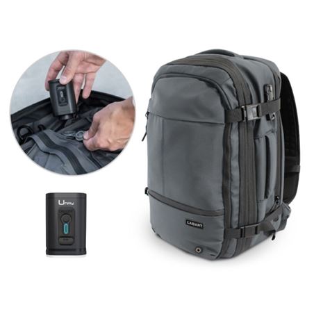 MOCHILA 20 LITROS EXTENSIBLE A 42 LITROS GRIS Y SISTEMA DE VACIO - 333682