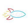 LAMPARA DECORATIVA NEON LED ROCKET FOREVER - RTV100474
