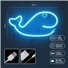 LAMPARA DECORATIVA NEON LED WHALE BLUE FOREVER - RTV100259-2