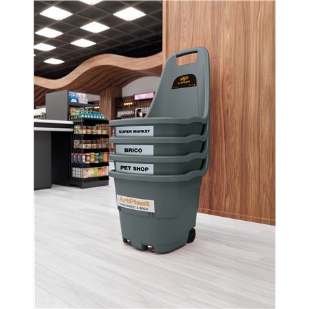 CESTA DE LA COMPRA CON RUEDAS POLYPROPILENO ARTPLAST - SHOPRO-3