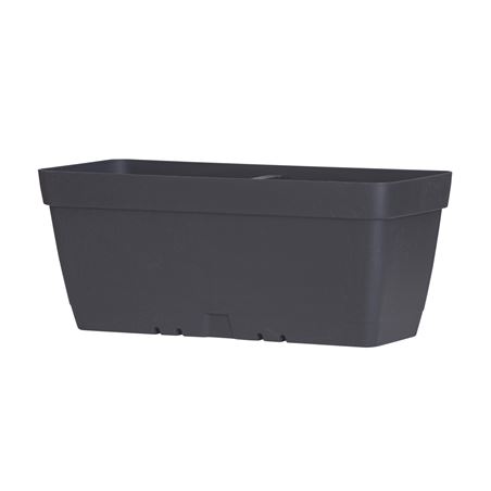MACETA RECTANGULAR 40CM ANTRACITA CON DEPOSITO DE AGUA ARTPLAST - POT040CRAN