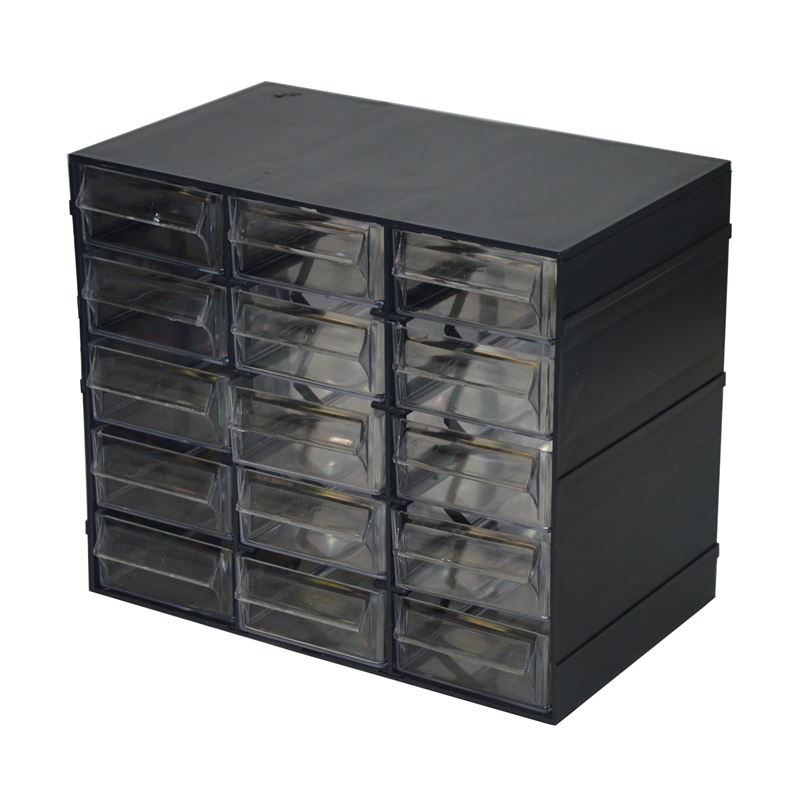 MUEBLE ORGANIZADOR PLASTICO 228X140X190MM CON 15 CAJONES ARTPLAST - Hobby15-1
