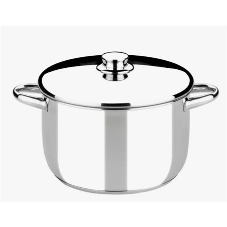 OLLA DE ACERO INOXIDABLE 22CM 5 LITROS OPTIMA CON TAPA ACERO MONIX - M453022