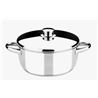 CACEROLA ACERO INOXIDABLE 24CM 4 LITROS OPTIMA CON TAPA ACERO MONIX - M451024