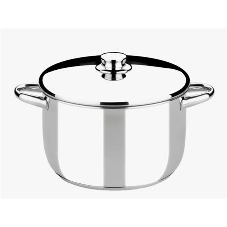 OLLA DE ACERO INOXIDABLE 18CM 3 LITROS OPTIMA CON TAPA ACERO MONIX - M453018