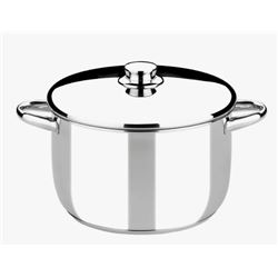 OLLA DE ACERO INOXIDABLE 26CM 8 LITROS OPTIMA CON TAPA ACERO MONIX - M453026