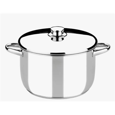 OLLA DE ACERO INOXIDABLE 30CM 12 LITROS OPTIMA CON TAPA ACERO MONIX - M453030