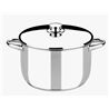 OLLA DE ACERO INOXIDABLE 24CM 6 LITROS OPTIMA CON TAPA ACERO MONIX - M453024