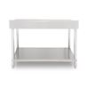 MESA DE TRABAJO ACERO INOXIDABLE 180X70X85CM CON RESPALDO CHEF PRO - CF0138-5