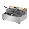 FREIDORA ELÉCTRICA PROFESIONAL DOBLE 9+9 LITROS 2X2500W CHEF PRO - CF0101-1