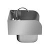 FREGADERO MURAL ACERO INOX PROFESIONAL CON GRIFO Y BACKSPLASH CHEF PRO - CF0143-4