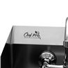 FREGADERO MURAL ACERO INOX PROFESIONAL CON GRIFO Y BACKSPLASH CHEF PRO - CF0143-8