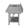 FREGADERO INDUSTRIAL 140X70X85CM CUBETA IZQUIERDA Y ESTANTE CHEF PRO - CF0139-4