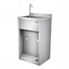 LAVAMANOS ACERO INOX INDUSTRIAL CON GRIFO DE PIE Y DISPENSADOR CHEF PRO - CF0145-1