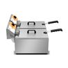 FREIDORA ELÉCTRICA PROFESIONAL 11+11 LITROS 2X3000W CHEF PRO - CF0103-4