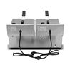 FREIDORA ELÉCTRICA PROFESIONAL 11+11 LITROS 2X3000W CHEF PRO - CF0103-10