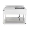 FREGADERO INDUSTRIAL 140X70X85CM CUBETA DERECHA Y ESTANTE CHEF PRO - CF0142-2