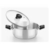 CACEROLA ACERO INOX CON TAPA VIDRIO 16CM ELITE MONIX - M240316