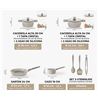 BATERIA DE COCINA 9 PIEZAS DENMARK MONIX - M689902-1