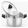 CACEROLA ACERO INOX CON TAPA VIDRIO 24CM ELITE MONIX - M240324