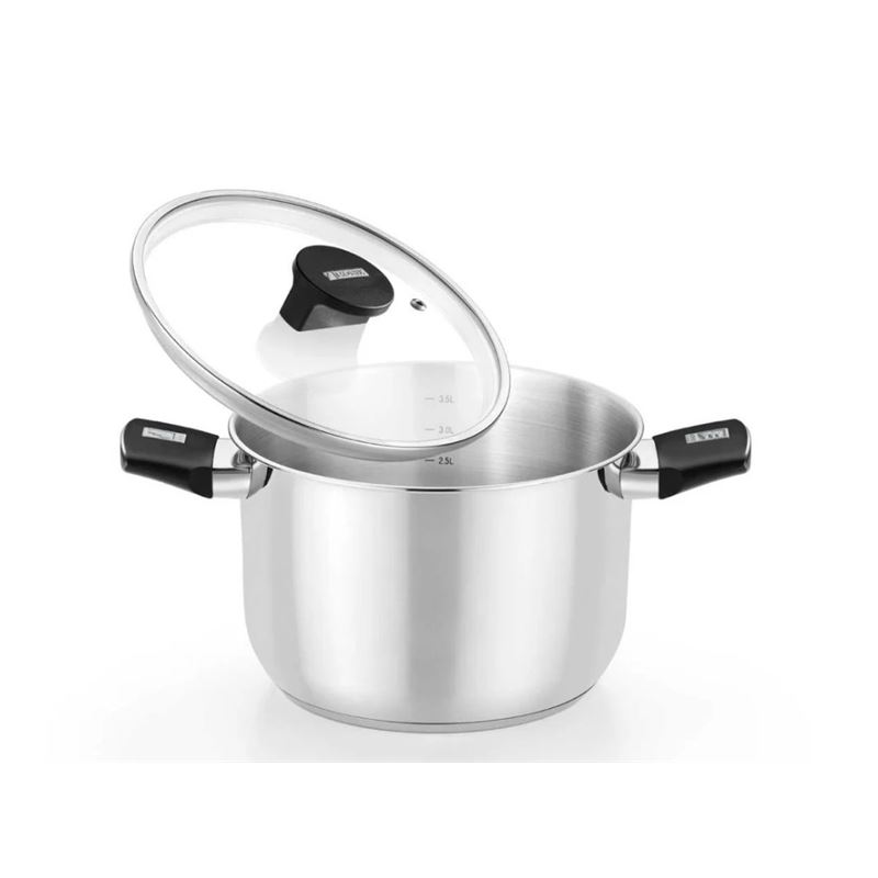 OLLA DE ACERO INOX CON TAPA DE CRISTAL 16CM ELITE MONIX - M240216
