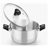 CACEROLA ACERO INOX CON TAPA VIDRIO 20CM ELITE MONIX - M240320