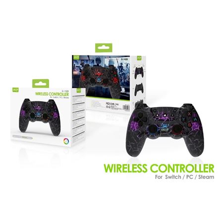 GAMEPAD INALAMBRICO PARA PC/SWITCH/STEAM G-1428 GREEN - G-1428