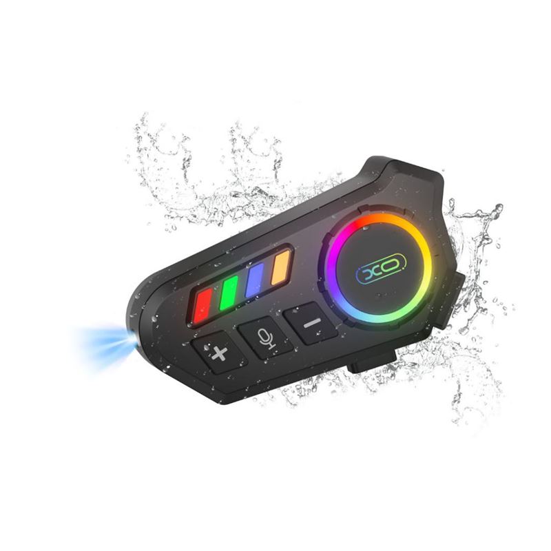 INTERCOMUNICADOR BLUETOOTH PARA CASCO CON RGB BE56 XO - XOBE56-1