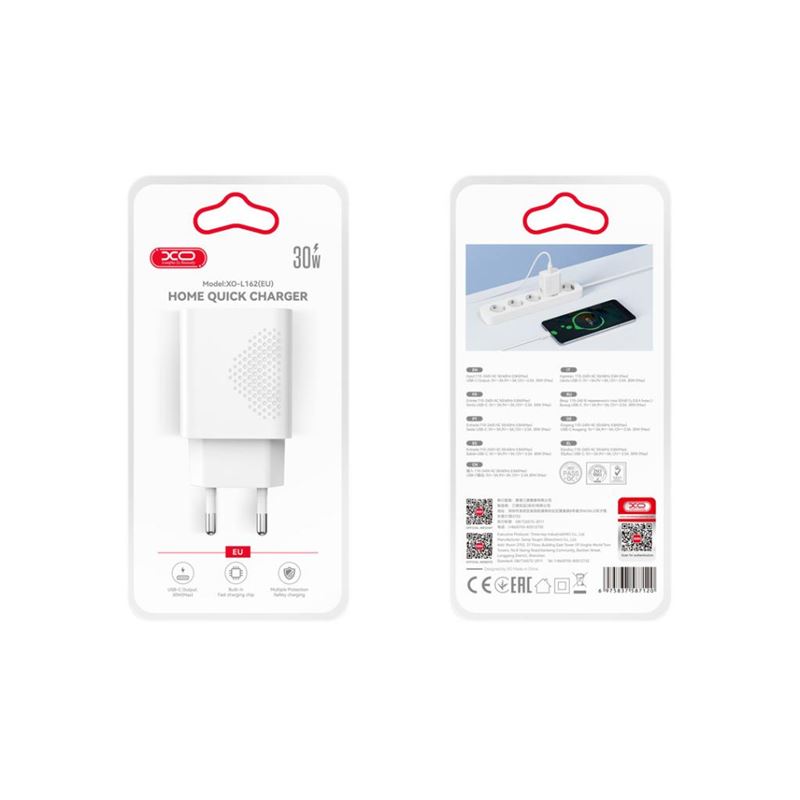 CARGADOR 30W USB-C L162 XO - XOL162-1