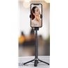 SOPORTE TRIPODE Y STICK SELFIE BLUETOOTH SS29 NEGRO XO - XOSS29BK-2